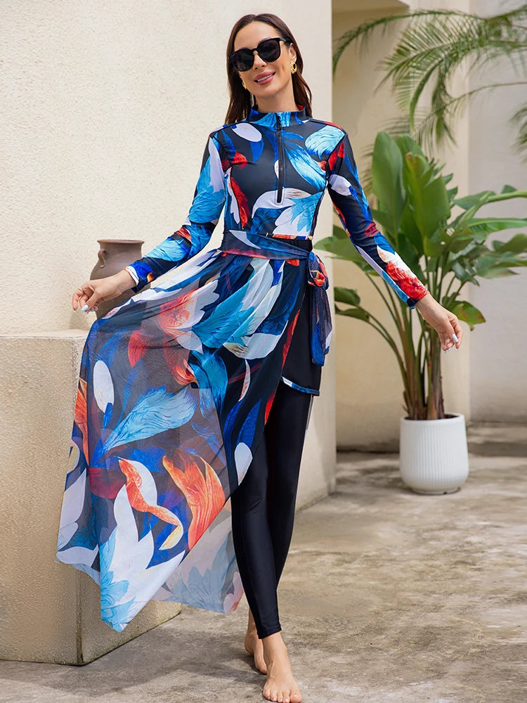 Burkini Femmes plage Floral