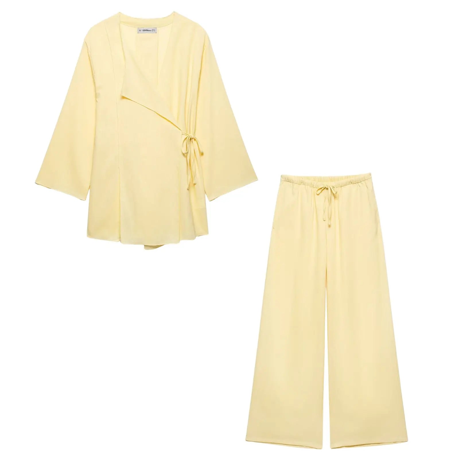 2 pièces ensemble 2025 printemps été Kimono Style