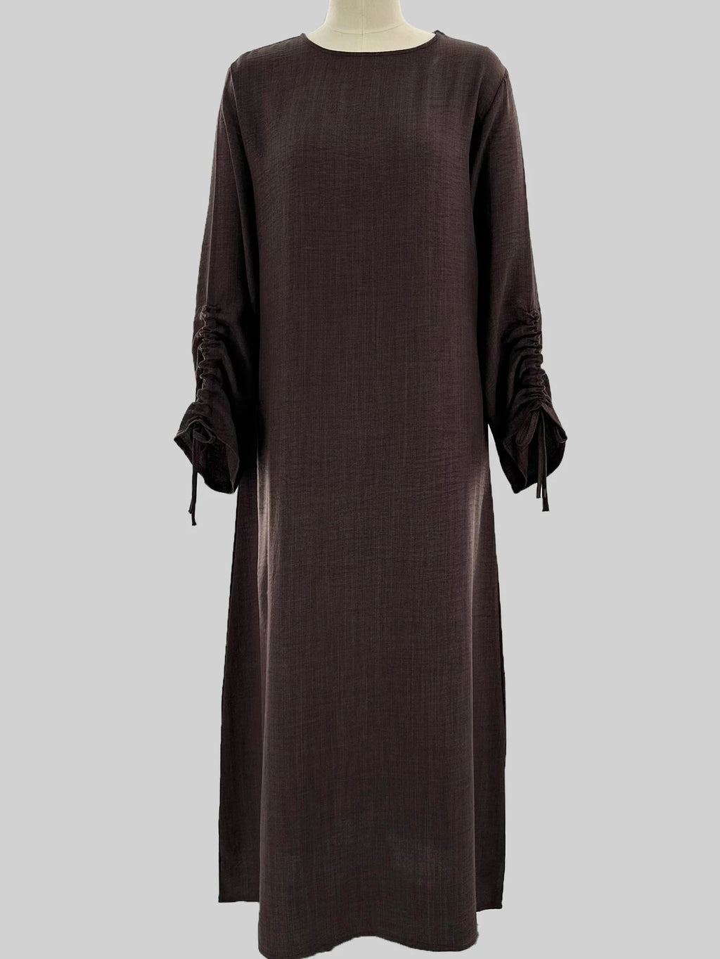 Eid Robe islamique modeste pour femmes Abaya à lacets manches maroc décontracté Ramadan robes prière caftan dubaï Robe longue musulmane
