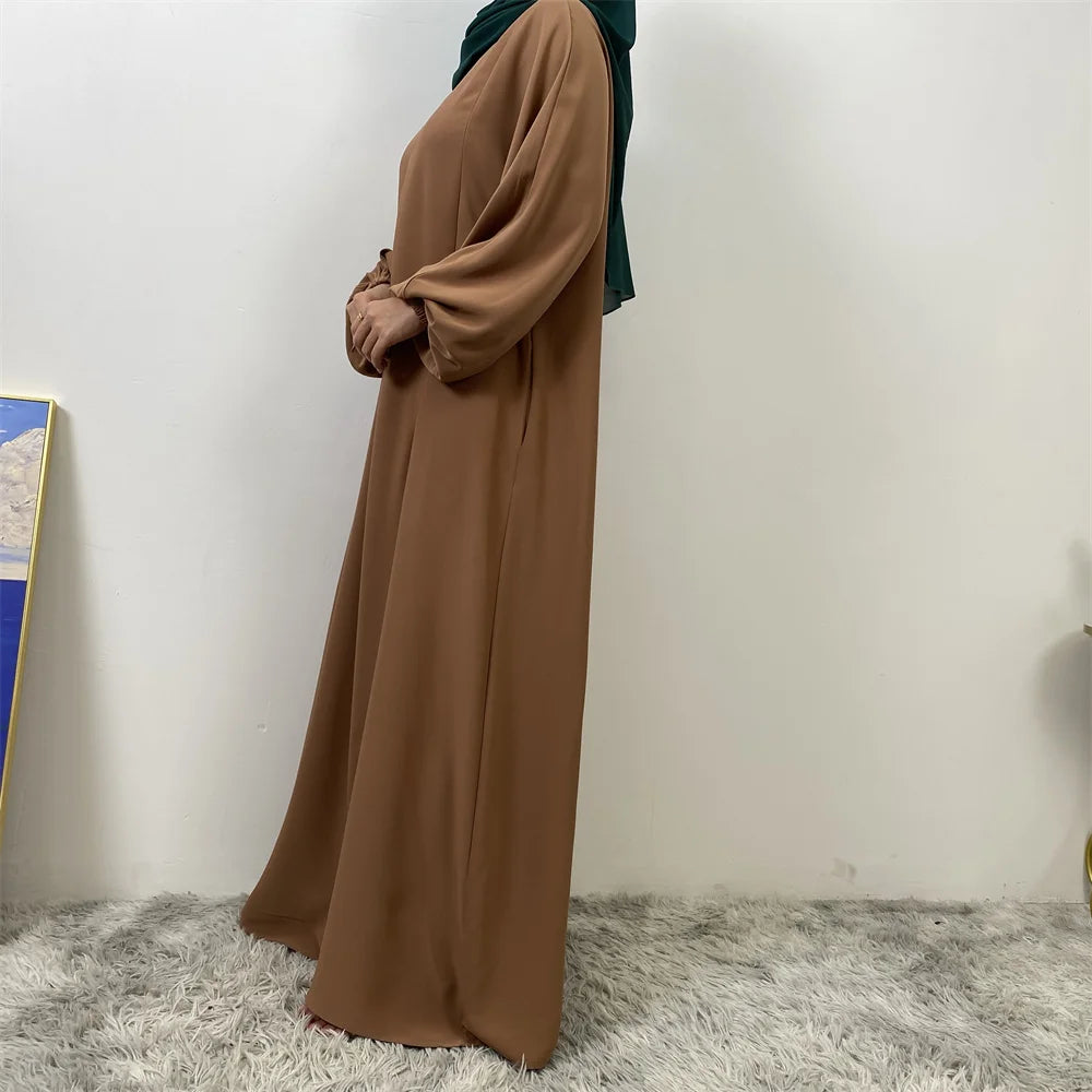 Meilleur chaud musulman 2 fermetures éclair sur le devant allaitement dubaï Abaya vacances femmes robes de jour pour Eid Uae Ramadan vêtements caftan noir