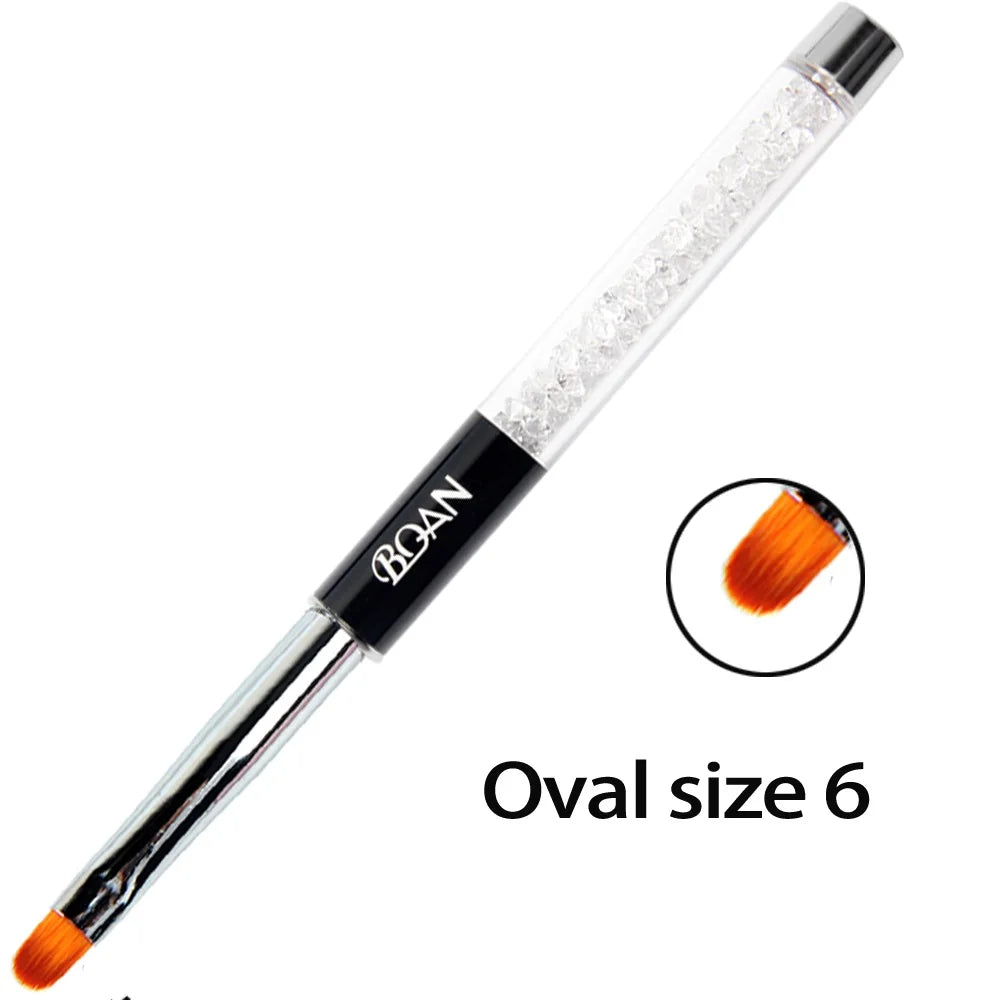 BQAN professionnel 5mm/7mm/9mm brosse à ongles dessin à la main conseils dessin ligne peinture stylo outils manucure Nail Art brosse décoration