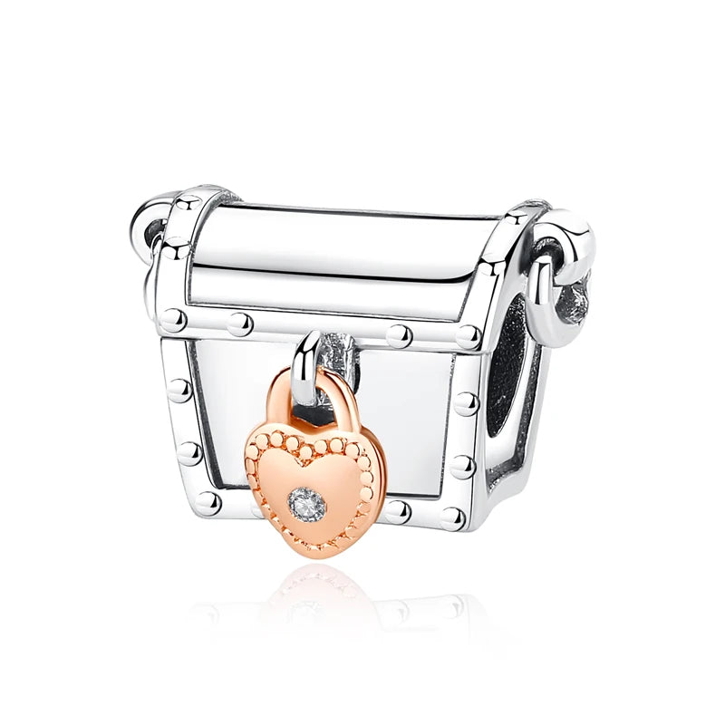 Original 925 en argent Sterling breloque perle arbre généalogique maman pendentif chaîne de sécurité breloques or Rose ajustement marque Bracelets bijoux à bricoler soi-même