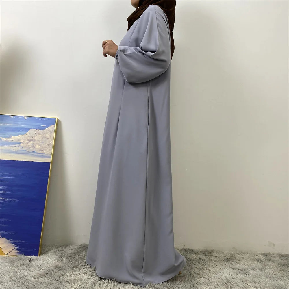 Meilleur chaud musulman 2 fermetures éclair sur le devant allaitement dubaï Abaya vacances femmes robes de jour pour Eid Uae Ramadan vêtements caftan noir