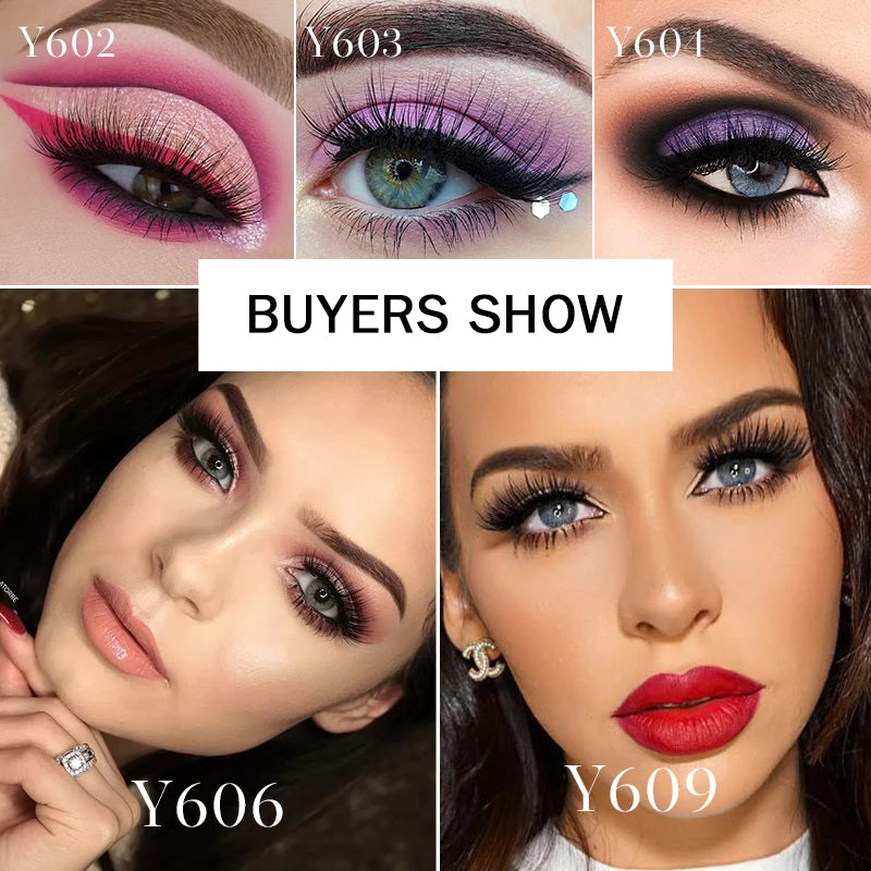 10/8/5/3 paires Multipack 3D cils de vison Faux cils faits à la main vaporeux moelleux Faux cils naturel outils de maquillage des yeux Faux cils