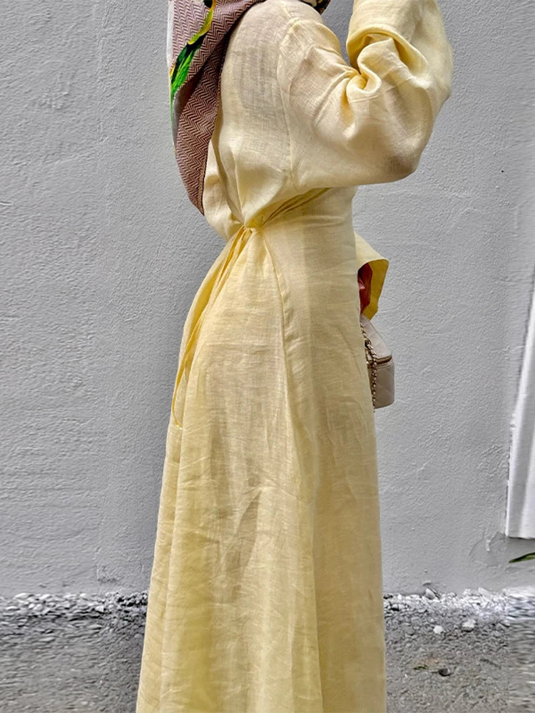 Robe longue musulmane élégante pour femme