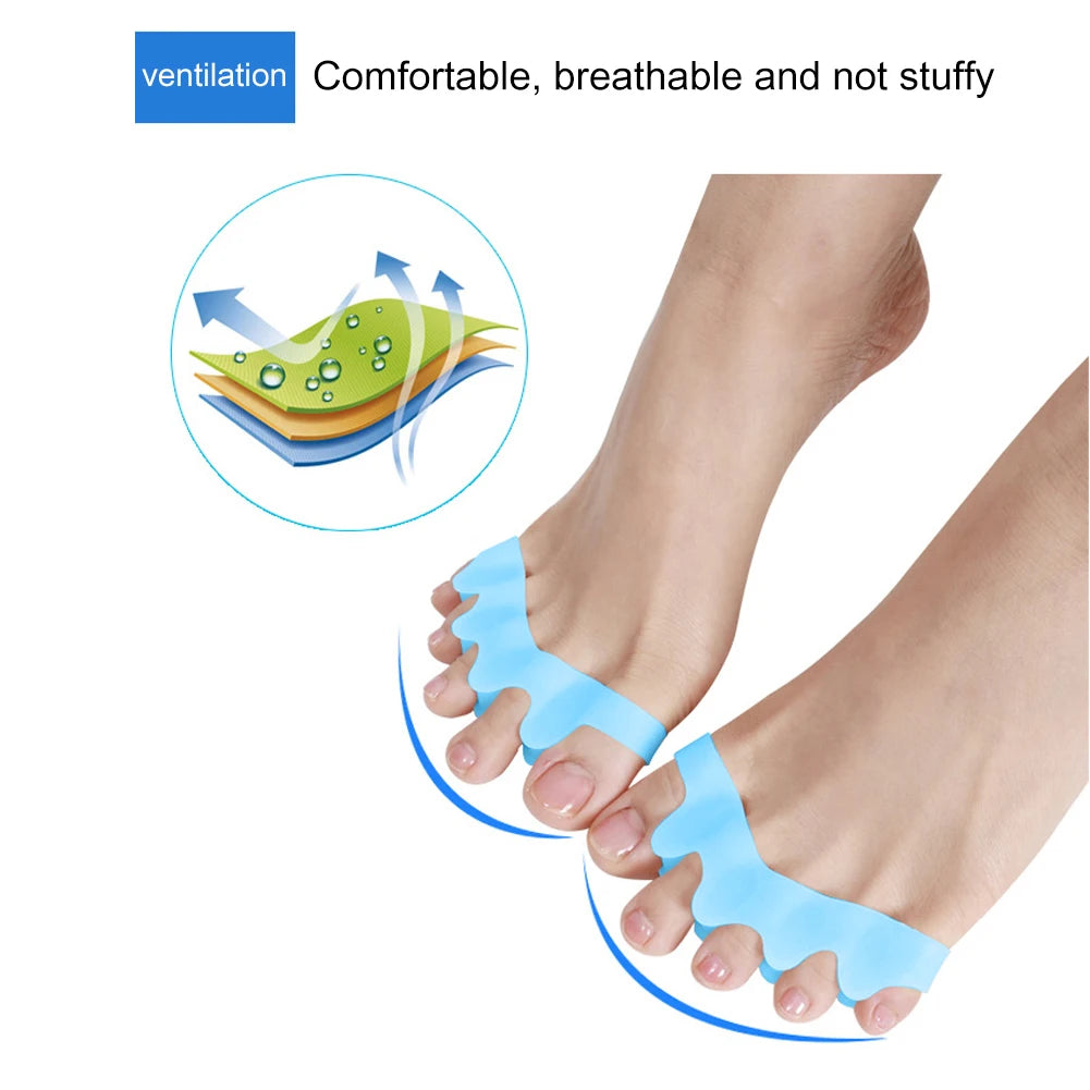Orthèses de pouce en Silicone, 1 paire, correcteur d'os, séparateur d'orteils, Hallux Valgus, soins des pieds, 2020 S/L