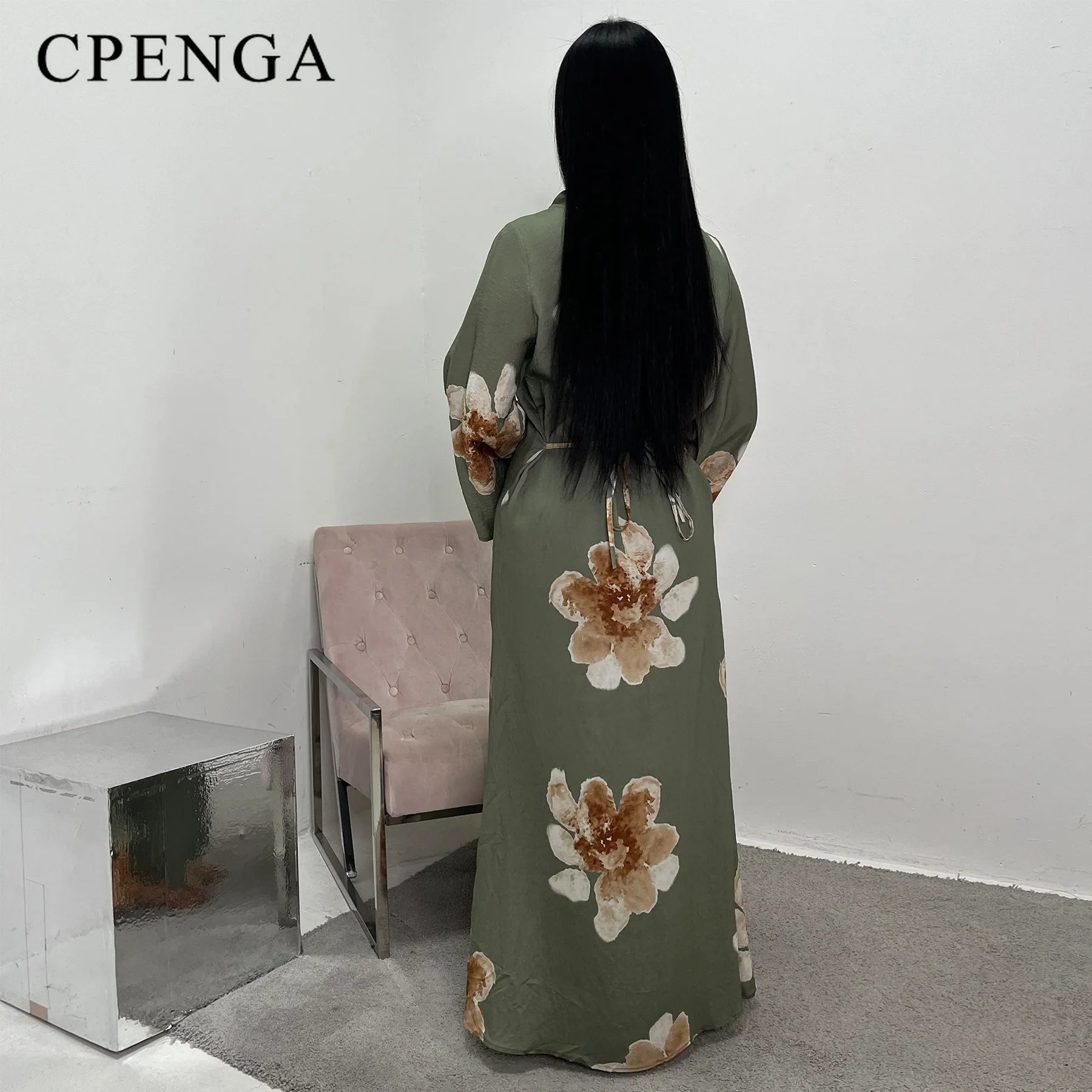 Robe élégante imprimé fleuri