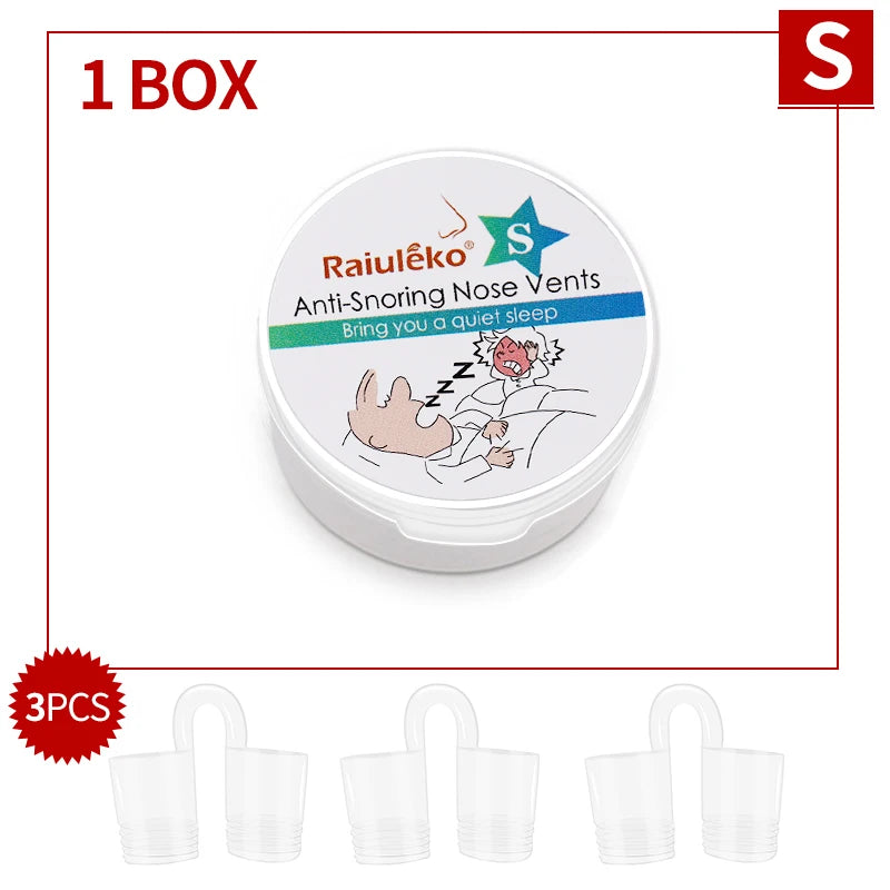 Dilatateur Nasal Anti-ronflement en Silicone souple de qualité médicale, 3 tailles différentes, Ventilation facile à respirer, aide au sommeil, pince-nez