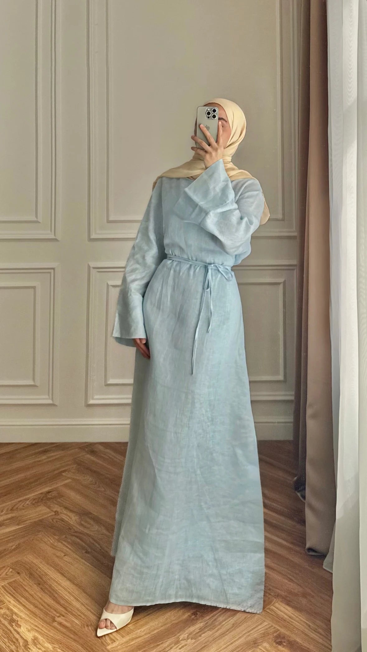 Robe manches évasées