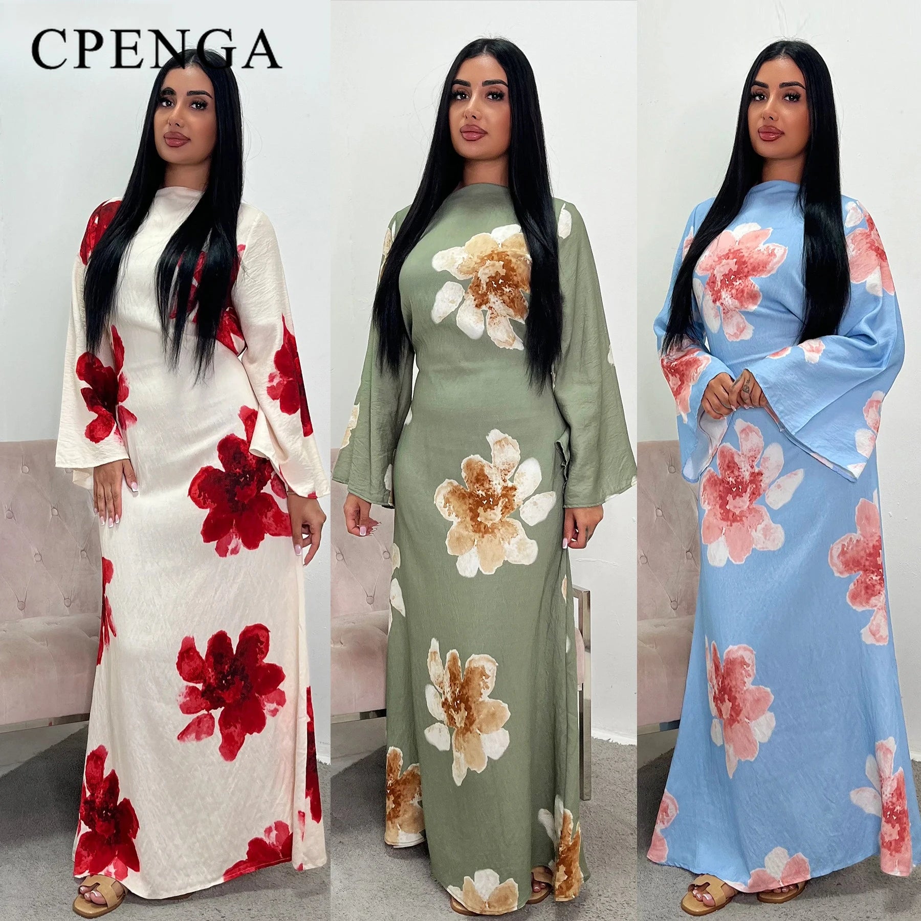 Robe élégante imprimé fleuri