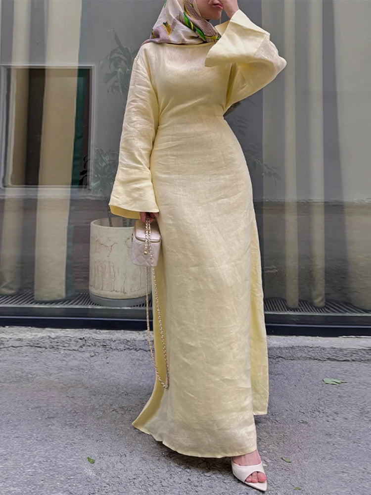 Robe manches évasées