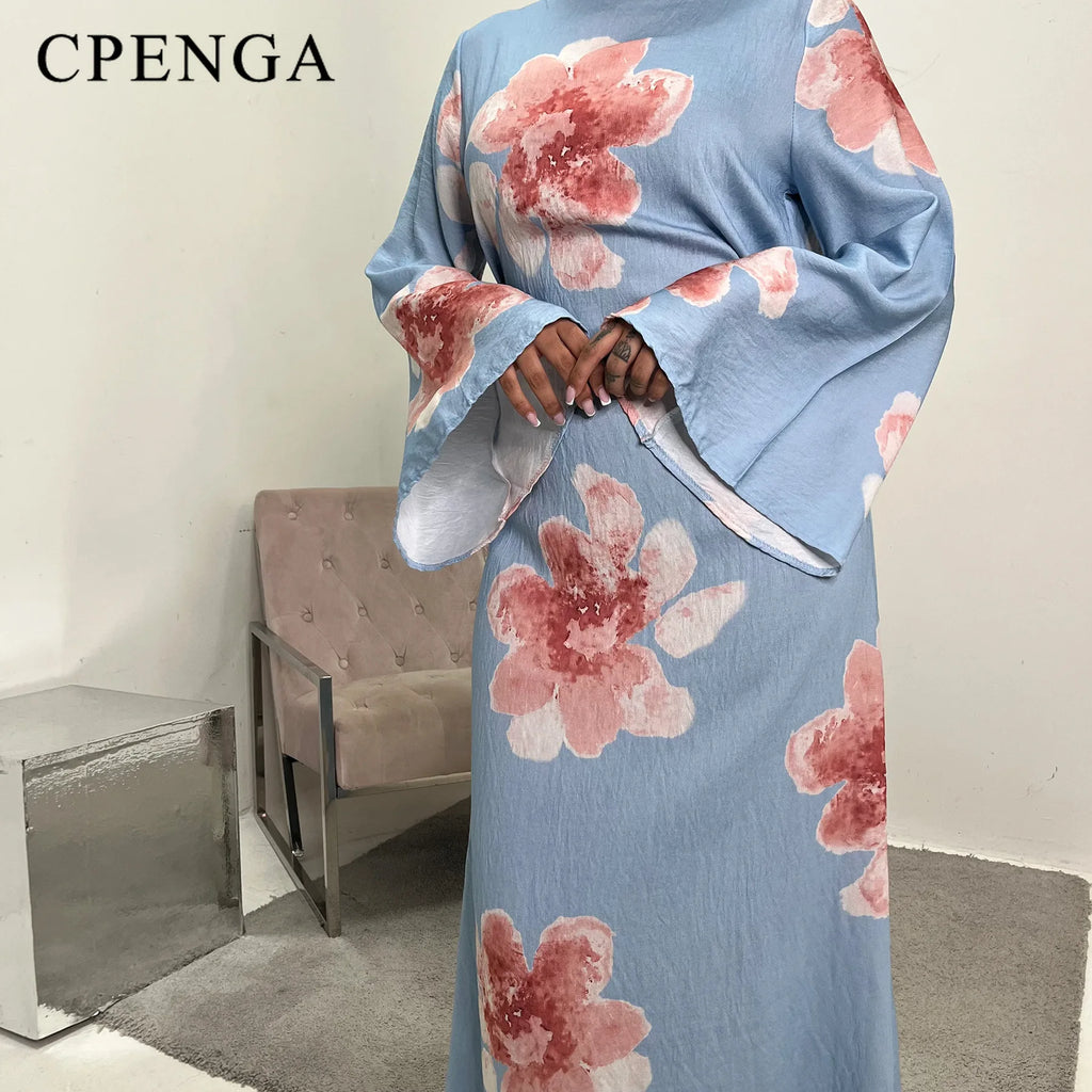 Robe élégante imprimé fleuri