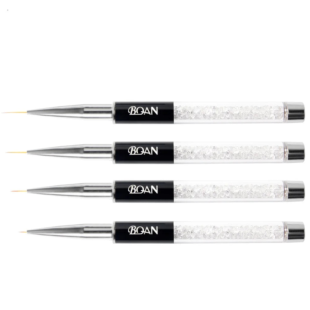 BQAN professionnel 5mm/7mm/9mm brosse à ongles dessin à la main conseils dessin ligne peinture stylo outils manucure Nail Art brosse décoration