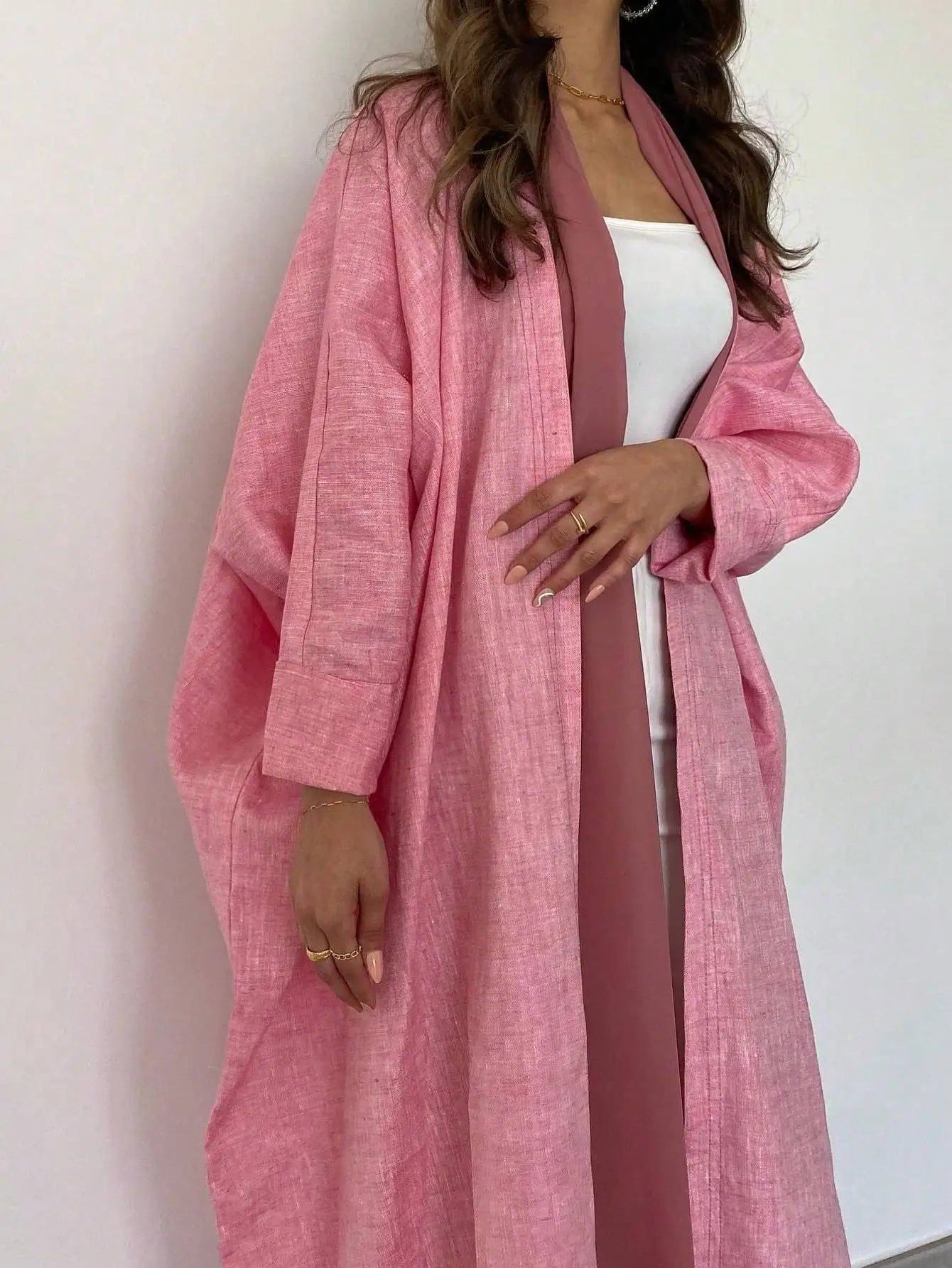 Abaya ample à manches longues pour femmes