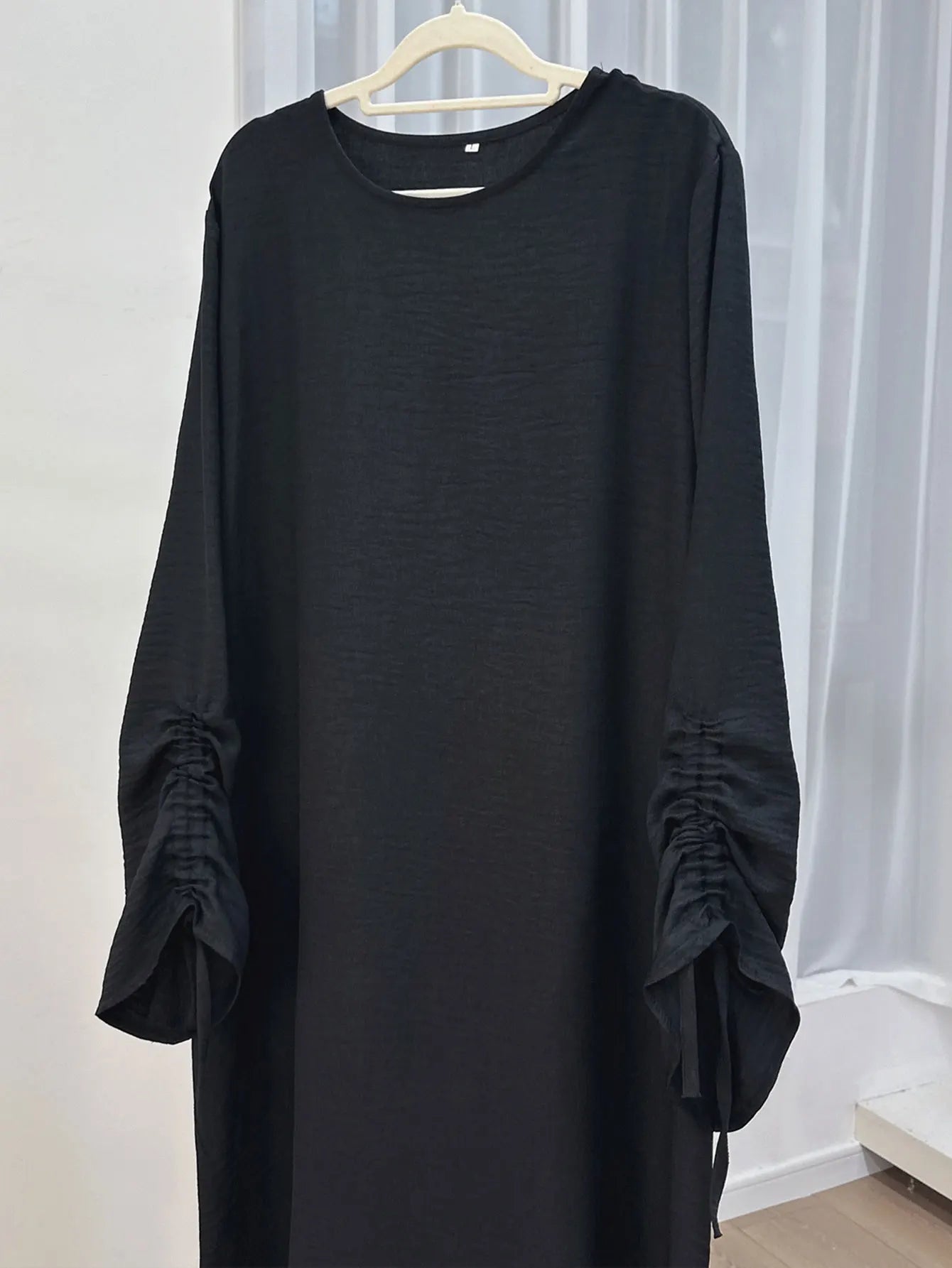 Eid Robe islamique modeste pour femmes Abaya à lacets manches maroc décontracté Ramadan robes prière caftan dubaï Robe longue musulmane