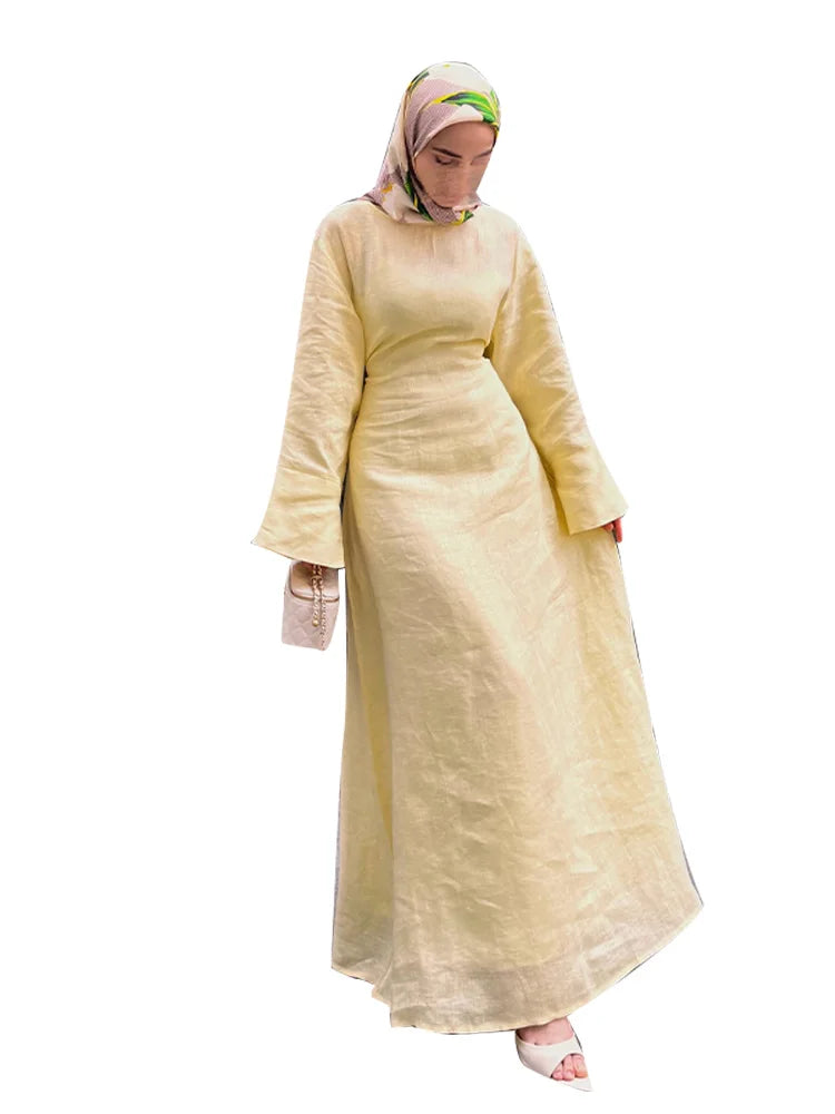 Robe longue musulmane élégante pour femme