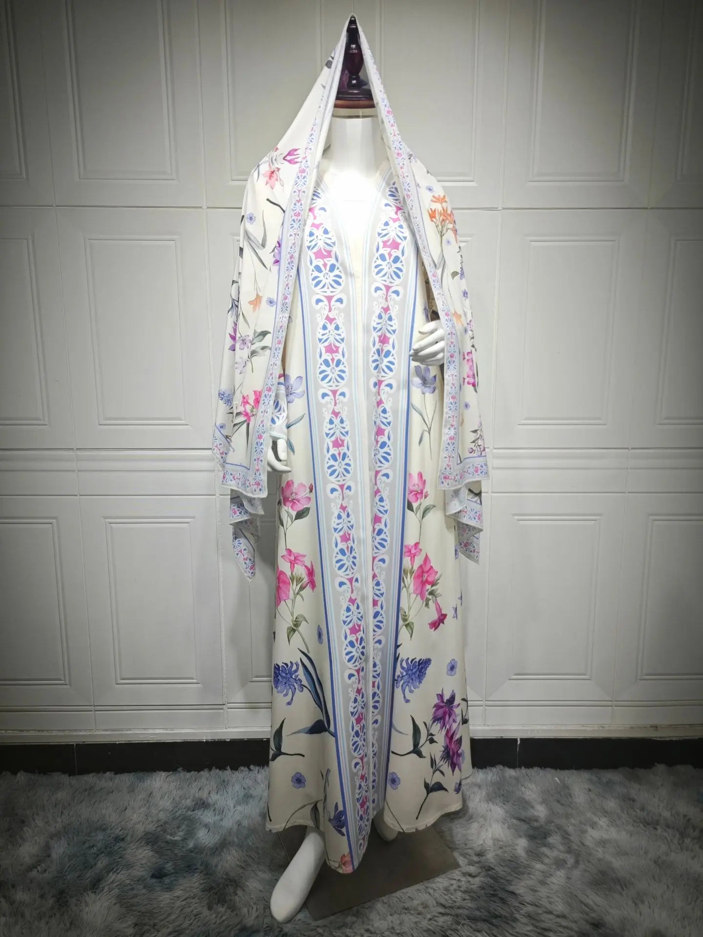Cardigan à fleurs