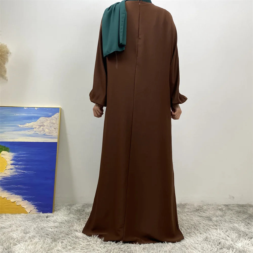 Meilleur chaud musulman 2 fermetures éclair sur le devant allaitement dubaï Abaya vacances femmes robes de jour pour Eid Uae Ramadan vêtements caftan noir