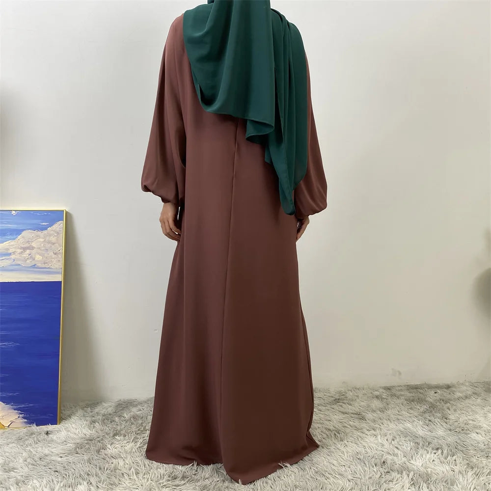 Meilleur chaud musulman 2 fermetures éclair sur le devant allaitement dubaï Abaya vacances femmes robes de jour pour Eid Uae Ramadan vêtements caftan noir