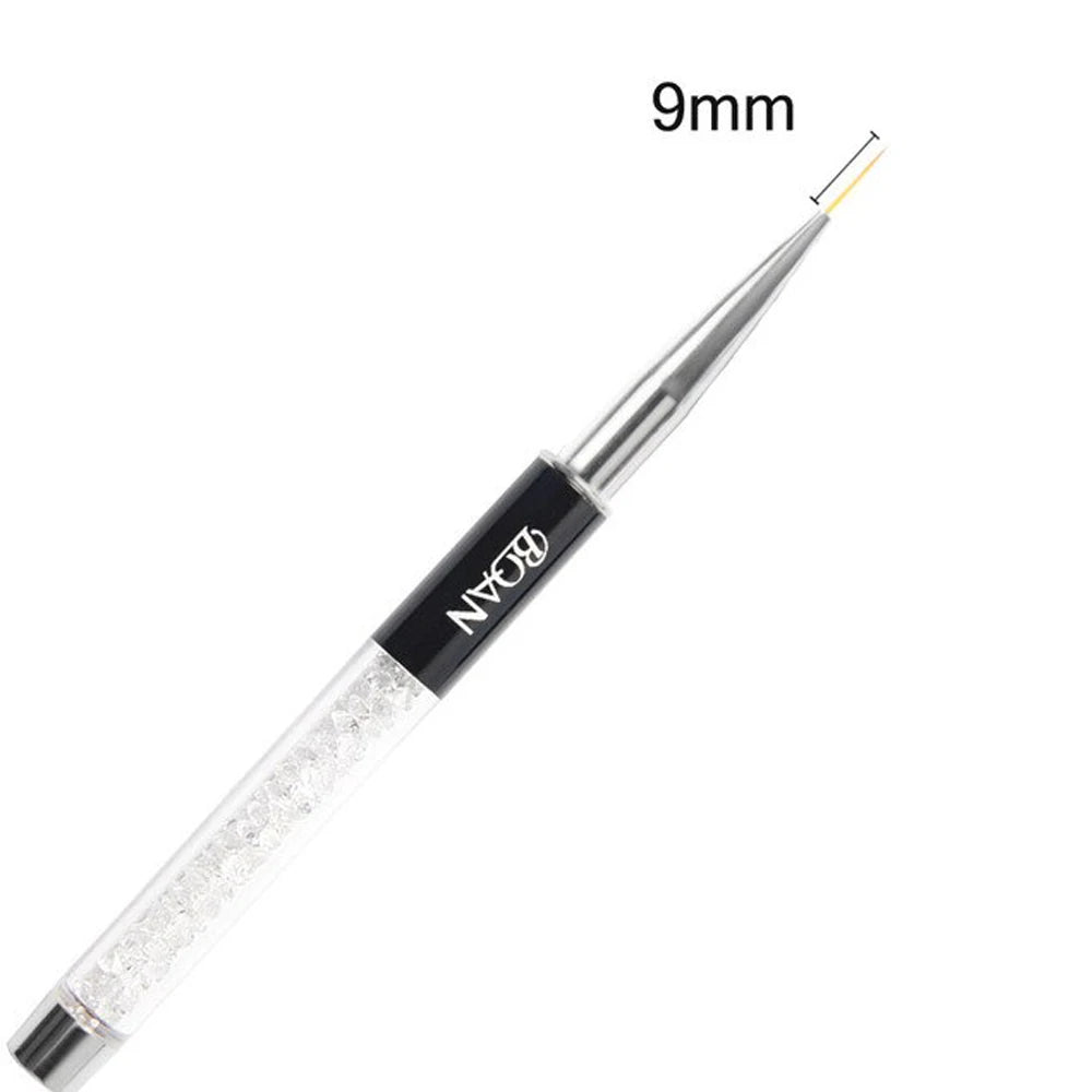 BQAN professionnel 5mm/7mm/9mm brosse à ongles dessin à la main conseils dessin ligne peinture stylo outils manucure Nail Art brosse décoration