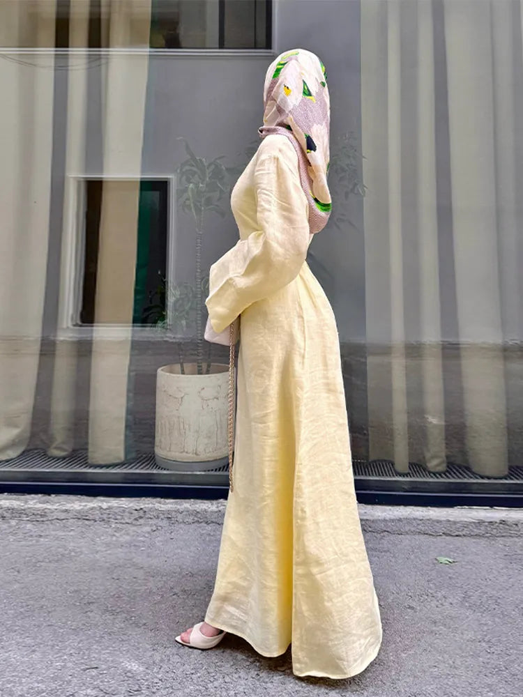 Robe manches évasées