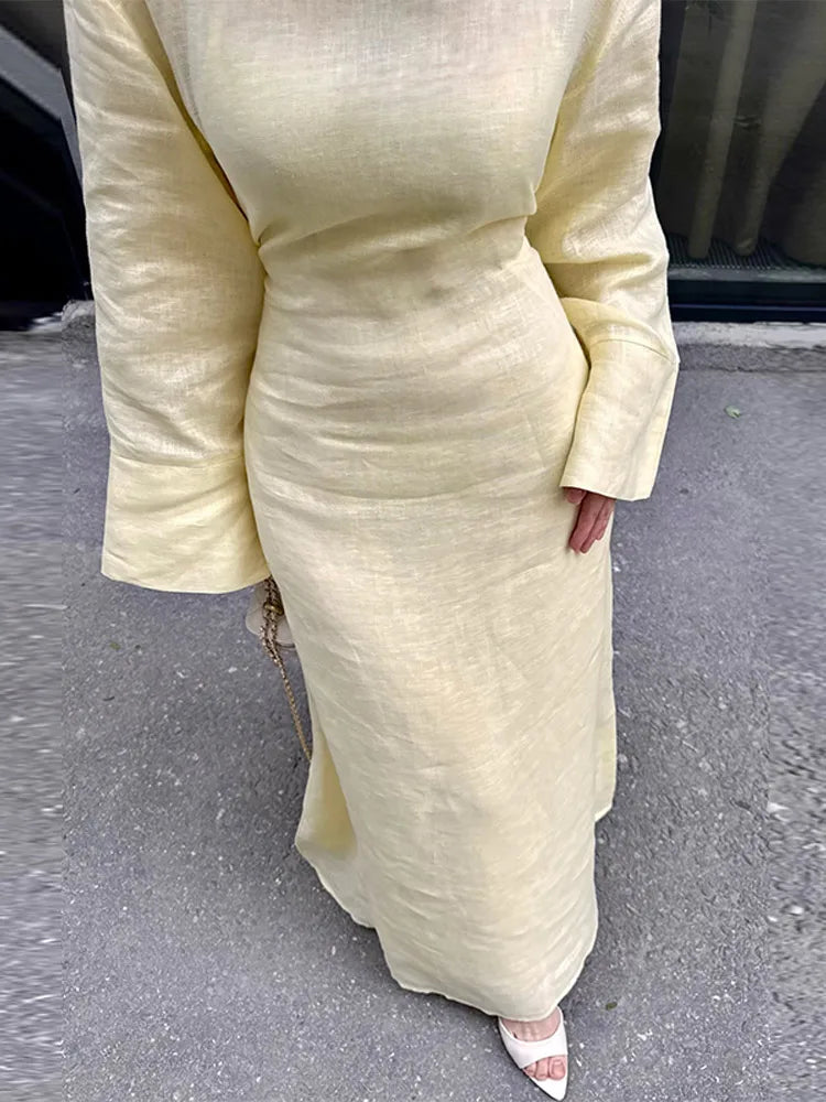 Robe manches évasées