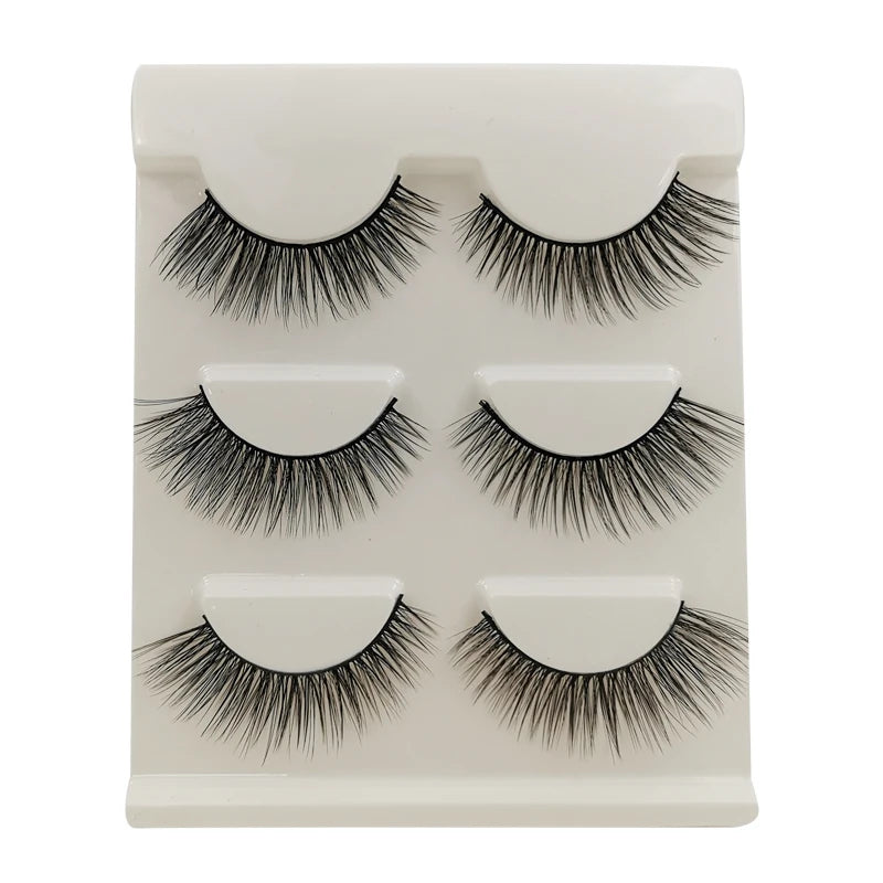 10/8/5/3 paires Multipack 3D cils de vison Faux cils faits à la main vaporeux moelleux Faux cils naturel outils de maquillage des yeux Faux cils
