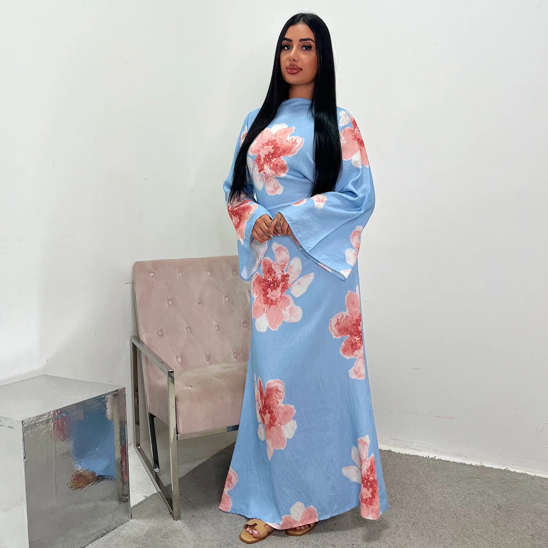 Robe élégante imprimé fleuri