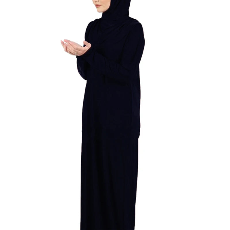 Vêtement de prière pour femmes Ramadan musulman Abaya caftan femmes Jilbab avec Hijab Abayat Islam Robe modeste Robe vêtements arabes islamiques