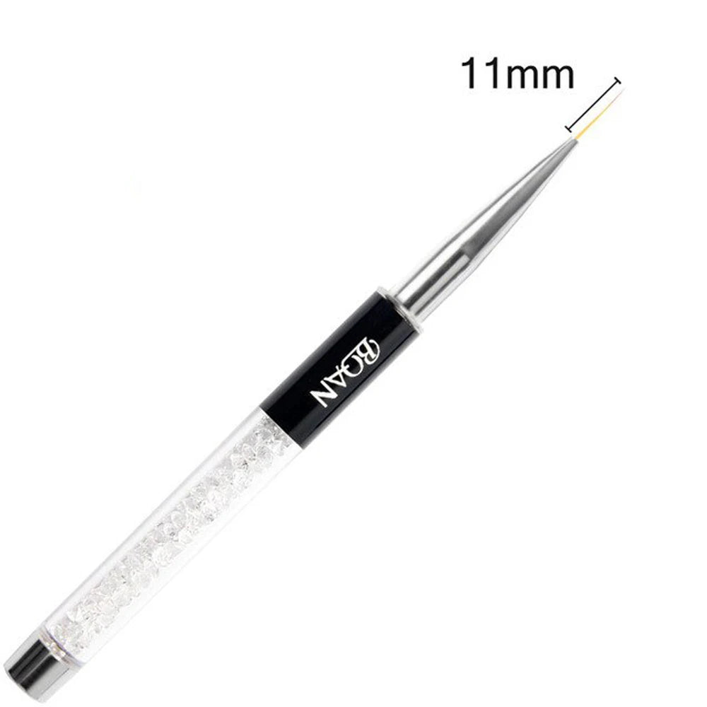 BQAN professionnel 5mm/7mm/9mm brosse à ongles dessin à la main conseils dessin ligne peinture stylo outils manucure Nail Art brosse décoration