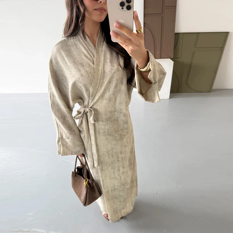 Robe Maxi ample imprimée