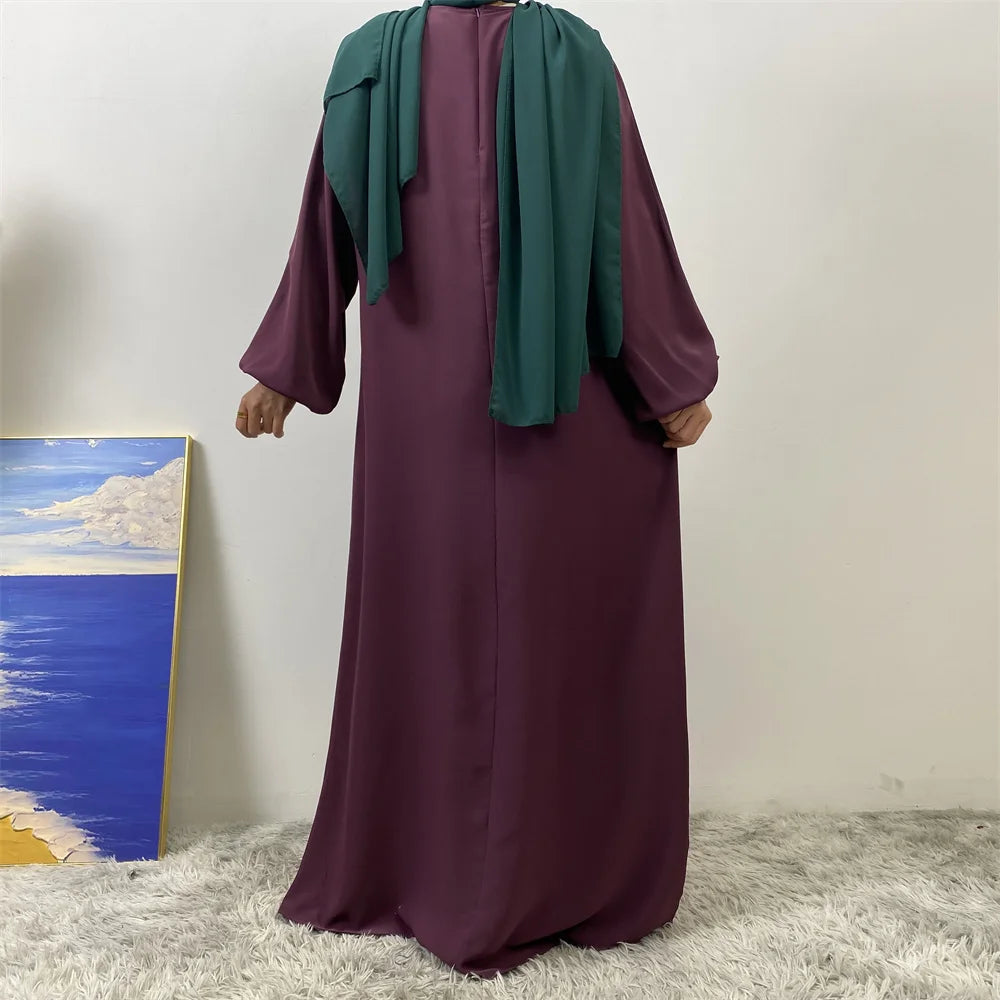 Meilleur chaud musulman 2 fermetures éclair sur le devant allaitement dubaï Abaya vacances femmes robes de jour pour Eid Uae Ramadan vêtements caftan noir