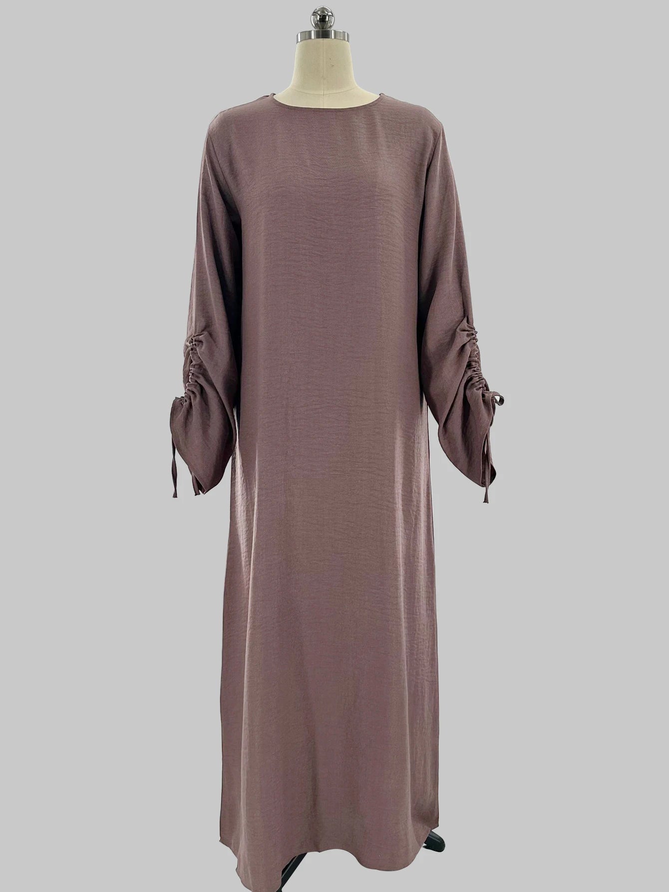 Eid Robe islamique modeste pour femmes Abaya à lacets manches maroc décontracté Ramadan robes prière caftan dubaï Robe longue musulmane
