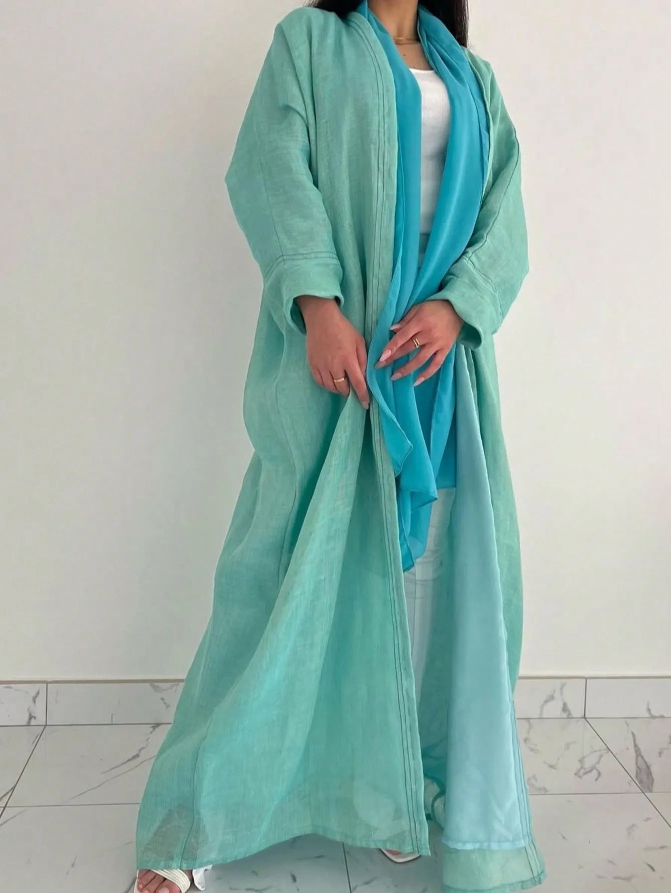Abaya ample à manches longues pour femmes