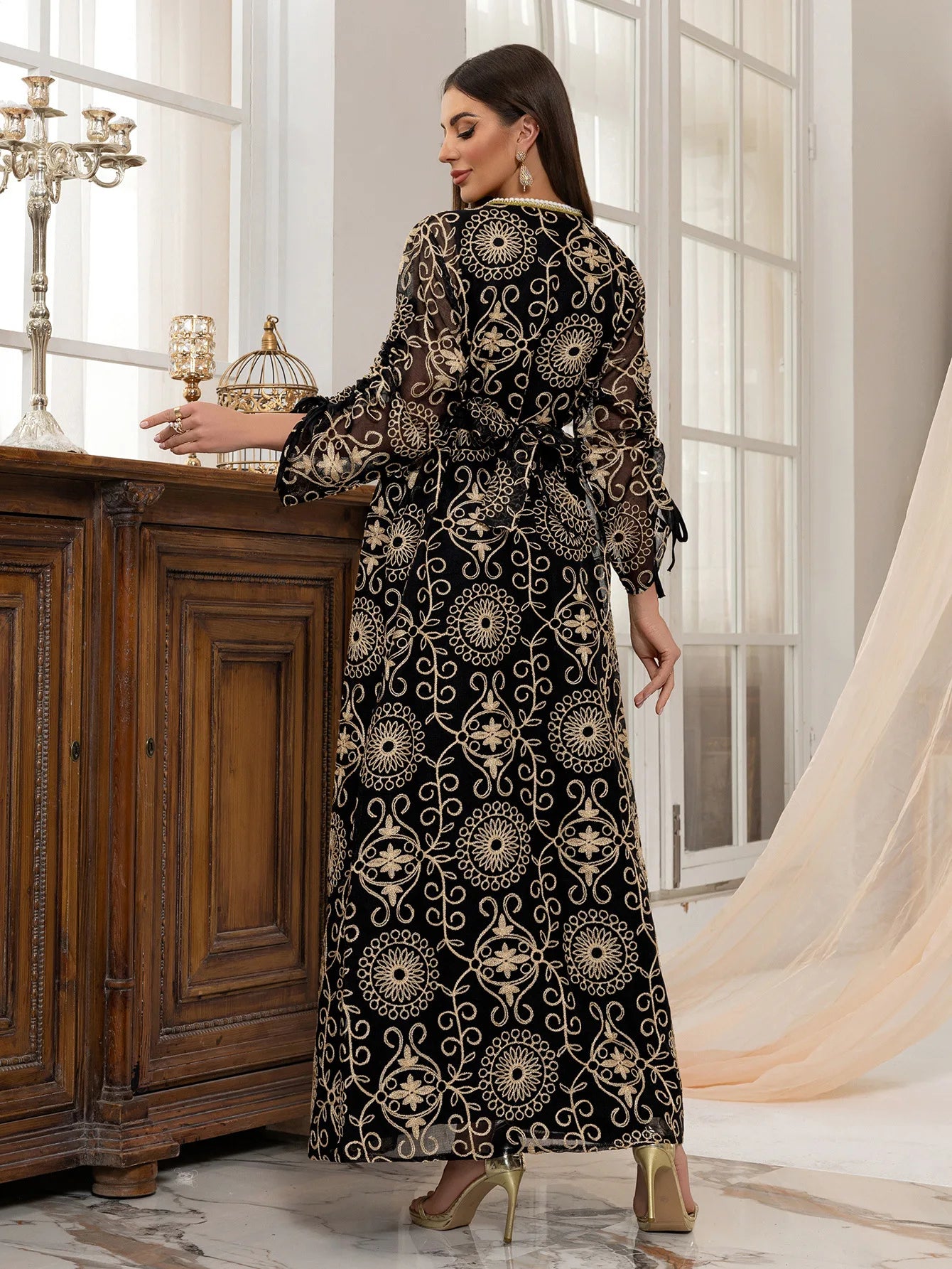 VigoAnne femmes 2025 robe musulmane ensemble moyen-orient deux pièces vêtements islamiques costume solide robe de prière col rond dame dubaï Abaya ensemble