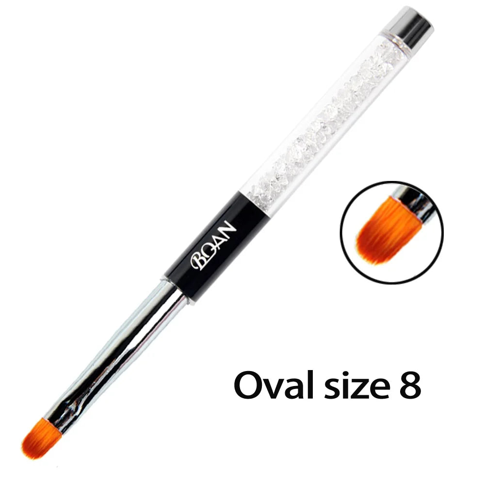 BQAN professionnel 5mm/7mm/9mm brosse à ongles dessin à la main conseils dessin ligne peinture stylo outils manucure Nail Art brosse décoration