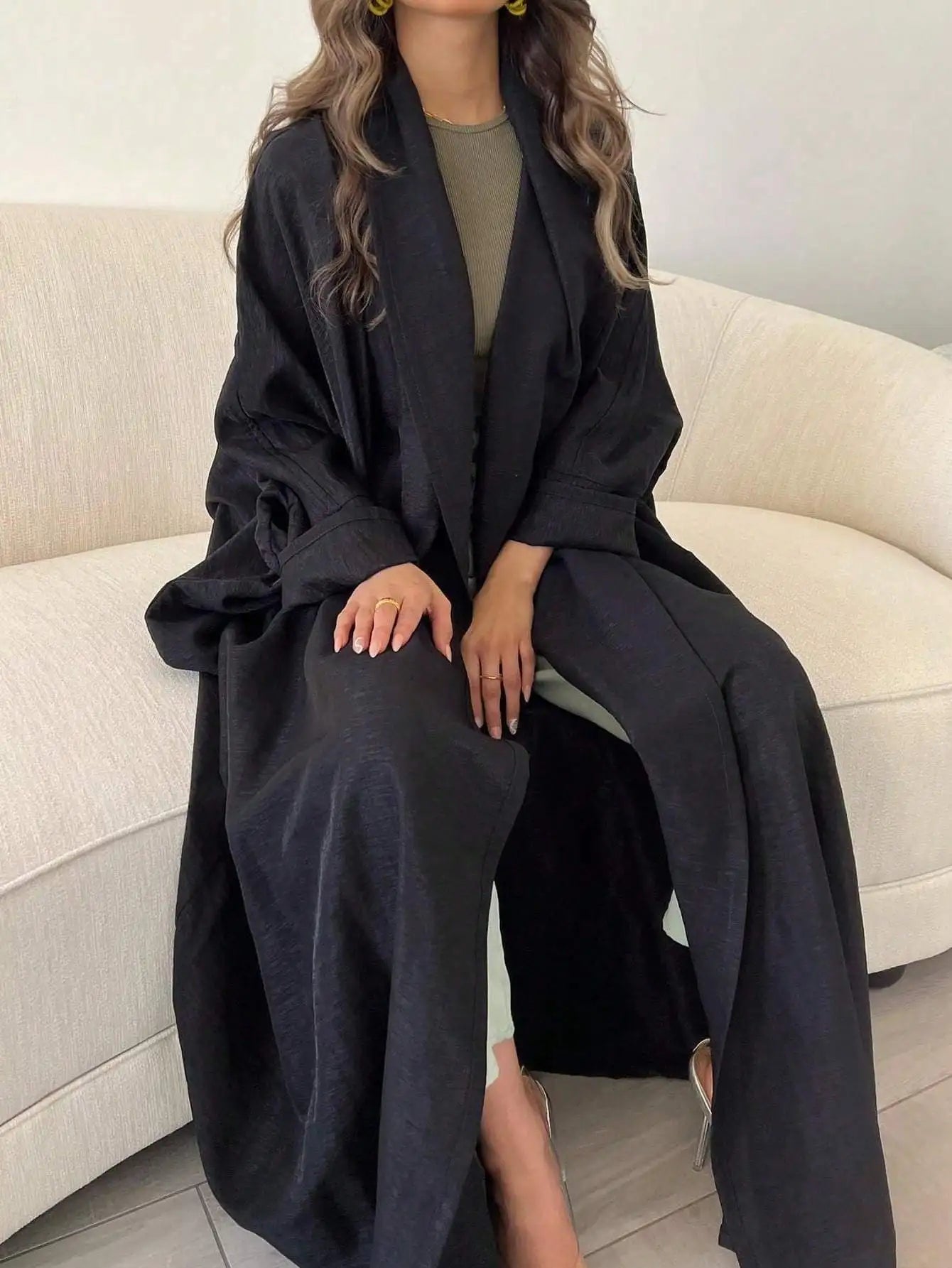 Abaya ample à manches longues pour femmes