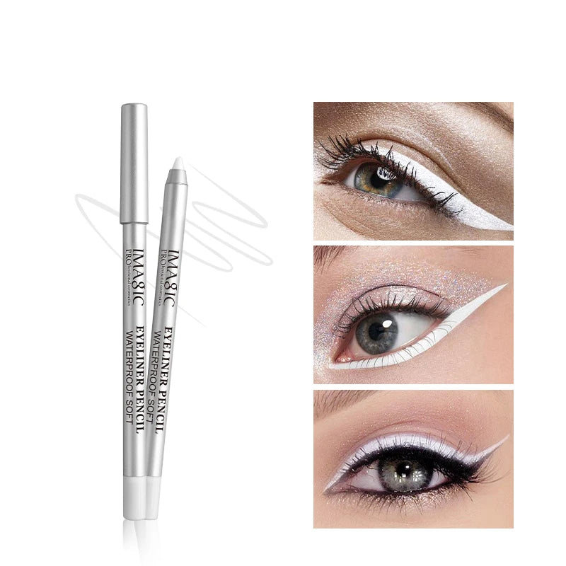 Stylo Eyeliner IMAGIC imperméable, 1 pièce, outil cosmétique de beauté de maquillage noir + 1 taille-crayon