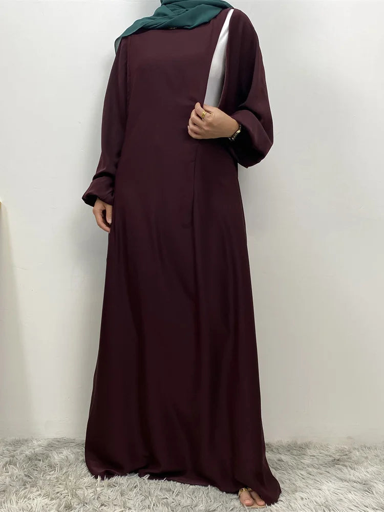 Meilleur chaud musulman 2 fermetures éclair sur le devant allaitement dubaï Abaya vacances femmes robes de jour pour Eid Uae Ramadan vêtements caftan noir