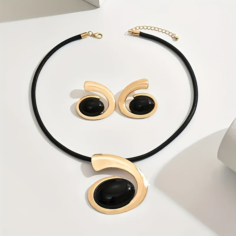 1 ensemble de collier et de boucles d’oreilles Boho