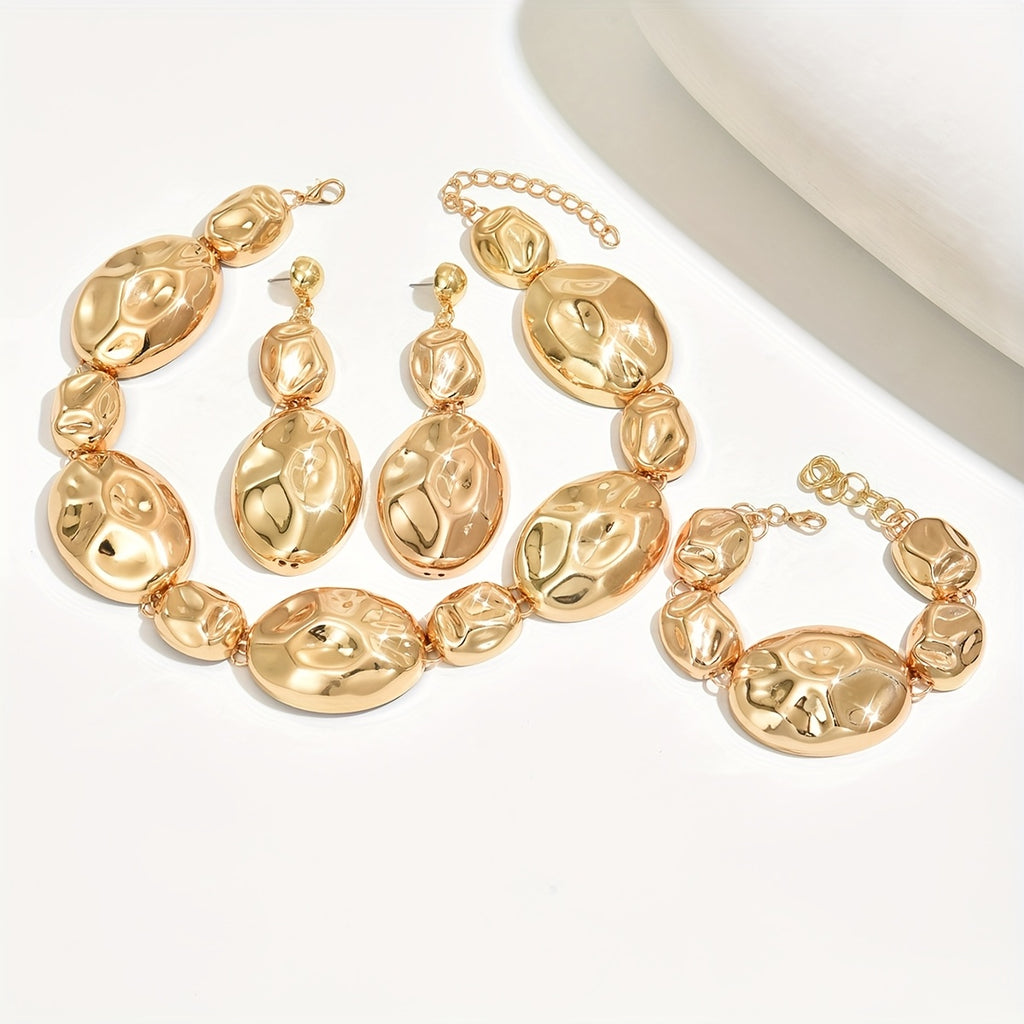 Ensemble de bijoux pour femmes de 4 pièces avec boucles d’oreilles
