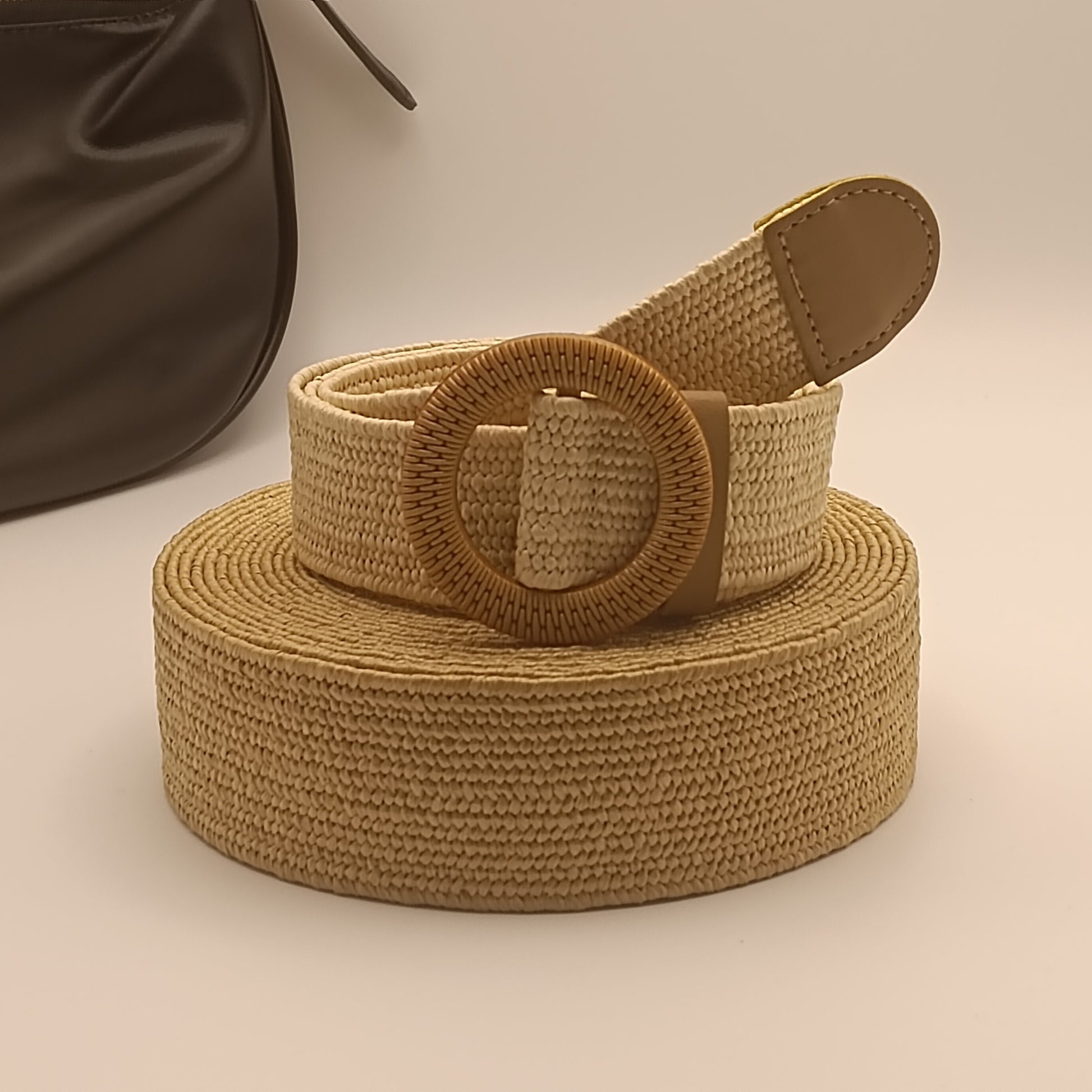 Ceinture tissée élastique décontractée de style bohème pour femmes