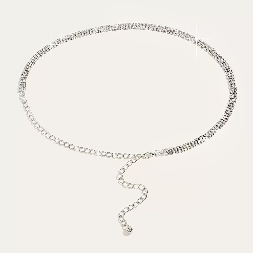 Ensemble De Ceinture Élégante En Strass Pour Femmes