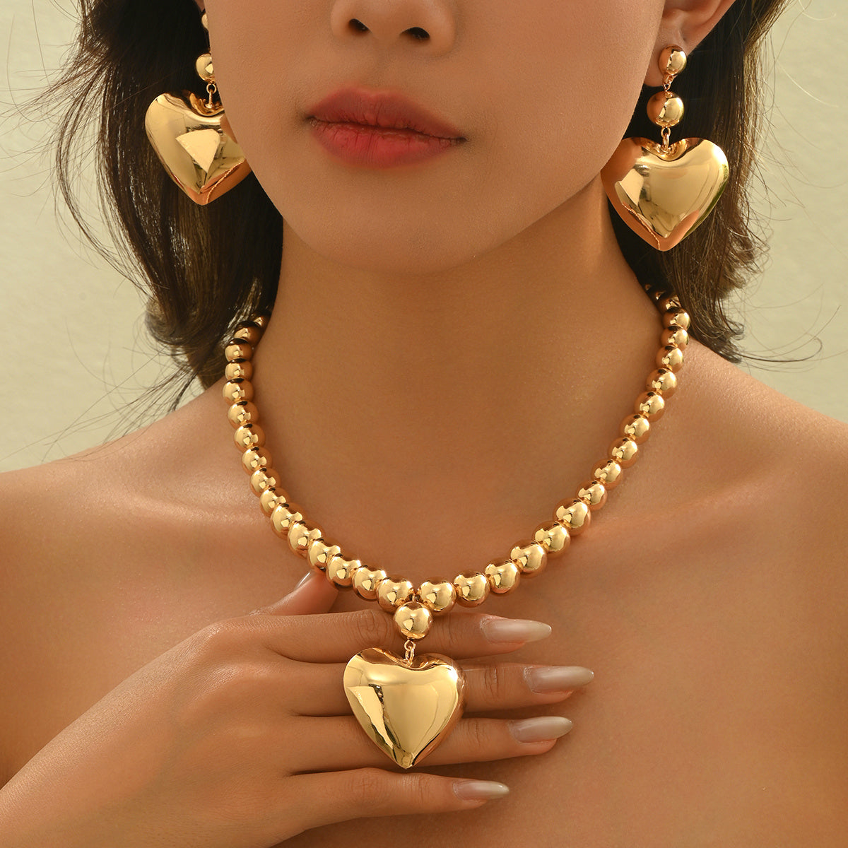 Ensemble de bijoux pour femmes de style de 3 pièces