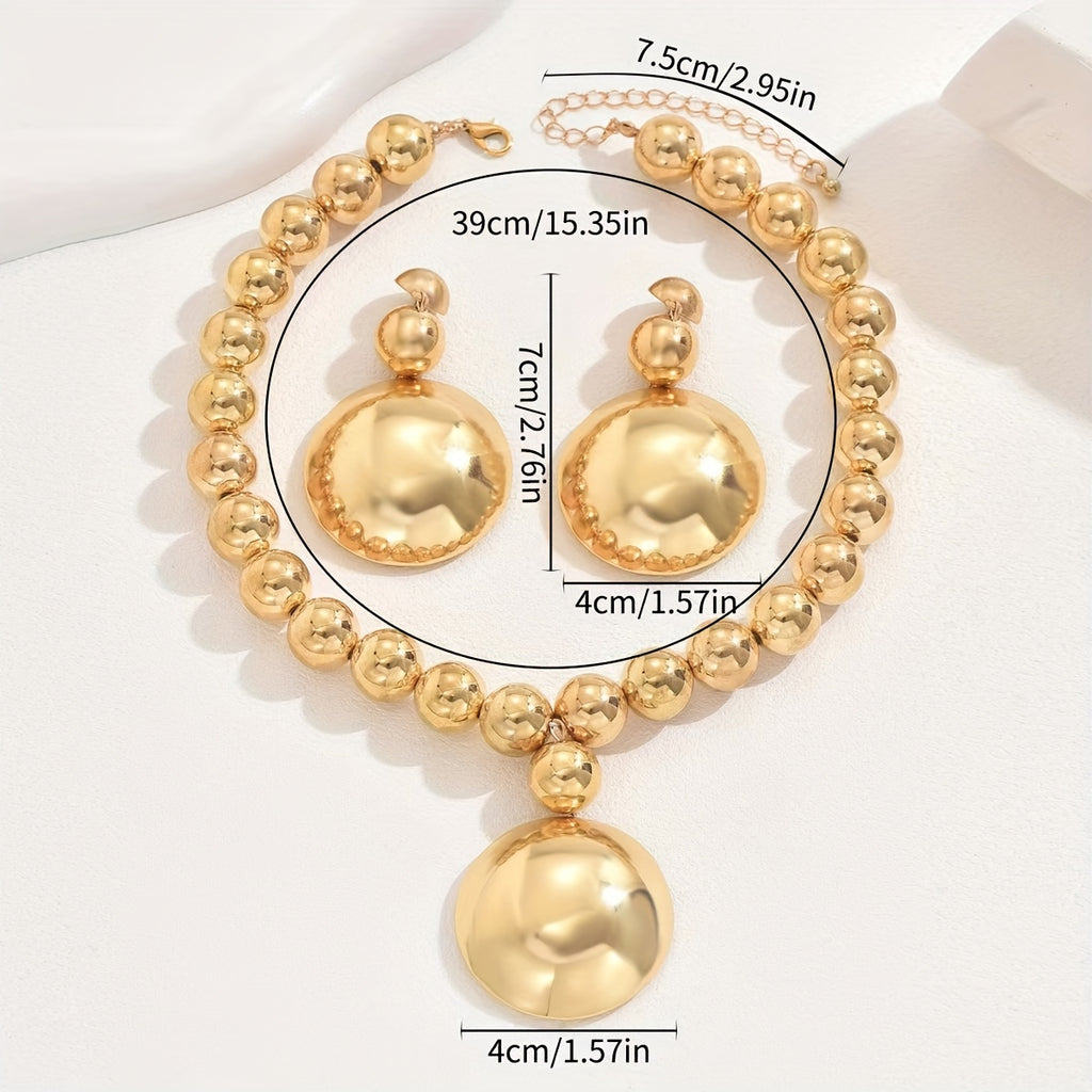 Un ensemble de 3 colliers à chaîne à billes texturées en métal.