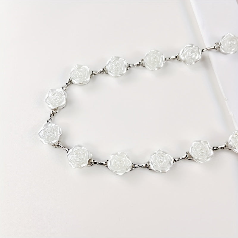 Ceinture florale pour femmes - Chaîne florale élégante avec chaînes