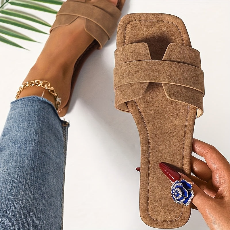 Sandales plates pour femmes élégantes et tendance