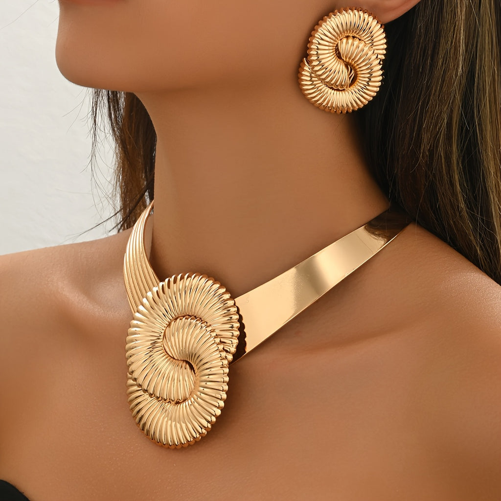 Ensemble de bijoux pour femmes de style métal