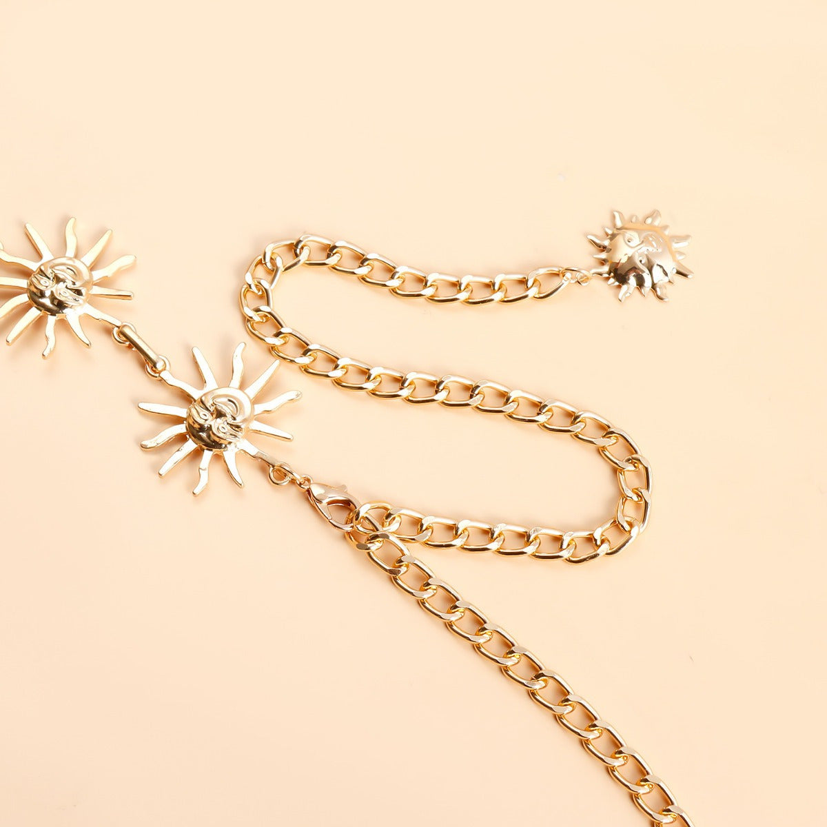 Ceinture de taille de soleil d'été européenne et américaine Robe polyvalente de mode pour femmes